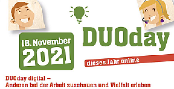 DuoDay digital - Anderen bei der Arbeit zuschauen und Vielfalt erleben. Dieses Jahr online.