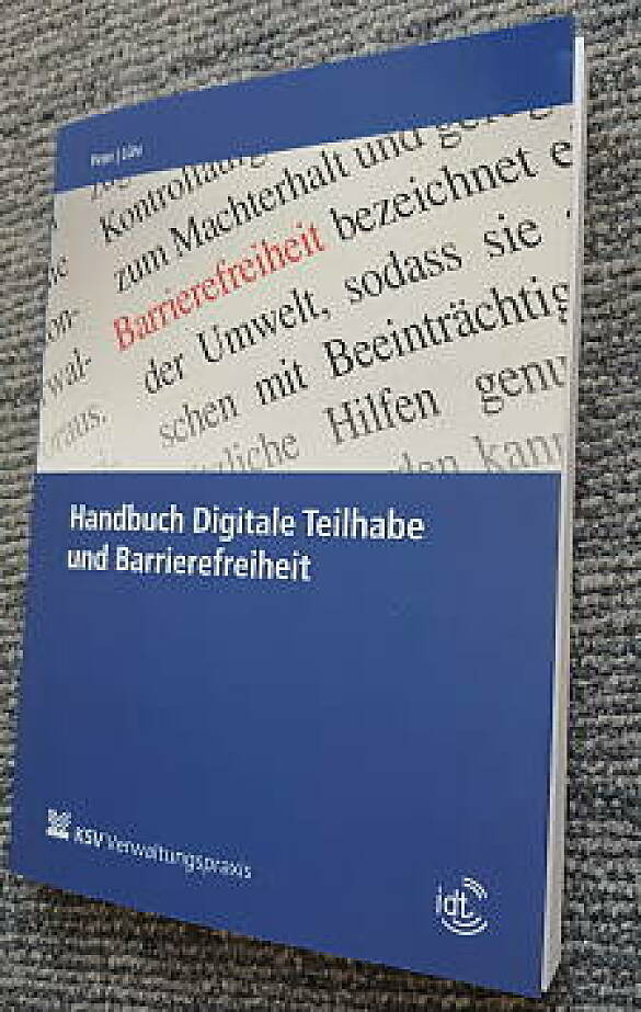 Ansicht des Handbuchs Digitale Teilhabe und Barrierefreiheit