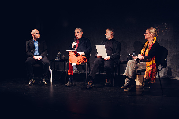 v.l.n.r.: Jannik Sachweh, Friedrich Buhlrich, Rüdiger Drallmeyer und Hedwig Thelen