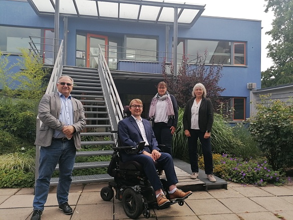 von links nach rechts: Jörg Angerstein, Arne Frankenstein, Nadine Stahl und Birgit Kramer